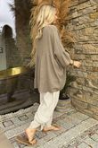 Made in Italy Santos Artist Smock Earth - 